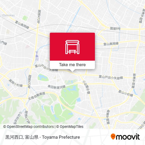 黒河西口 map