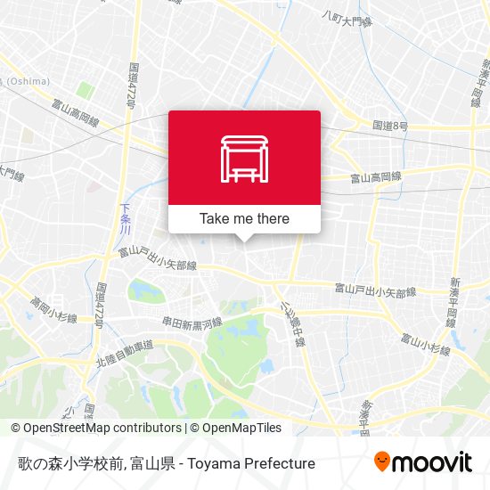 歌の森小学校前 map