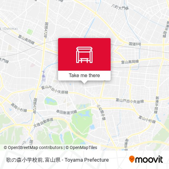 歌の森小学校前 map