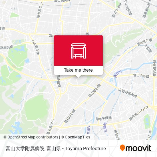 富山大学附属病院 map