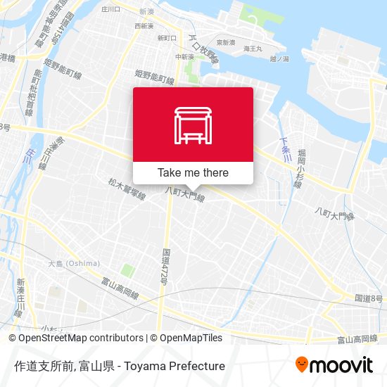 作道支所前 map