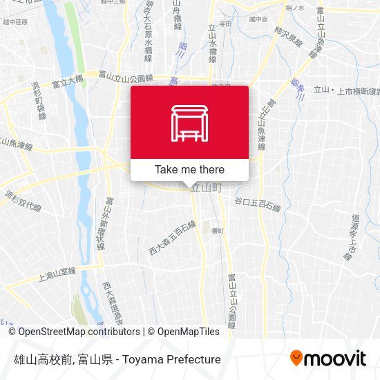 雄山高校前 map