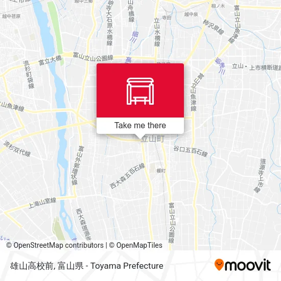 雄山高校前 map