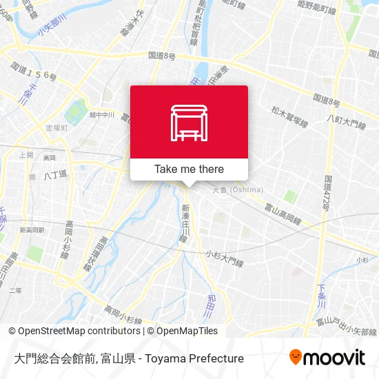 大門総合会館前 map