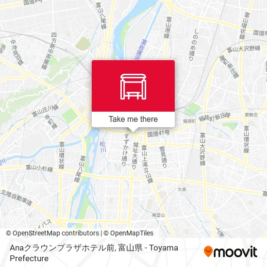 Anaクラウンプラザホテル前 map
