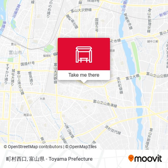 町村西口 map