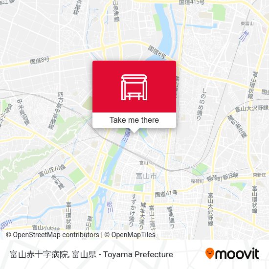 富山赤十字病院 map