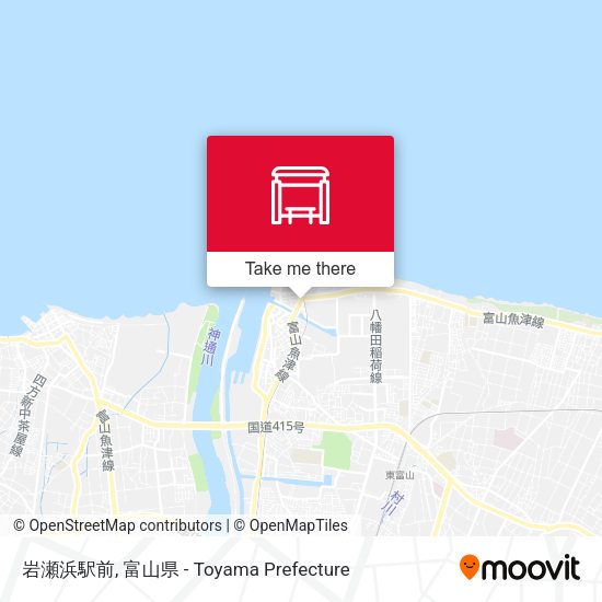 岩瀬浜駅前 map