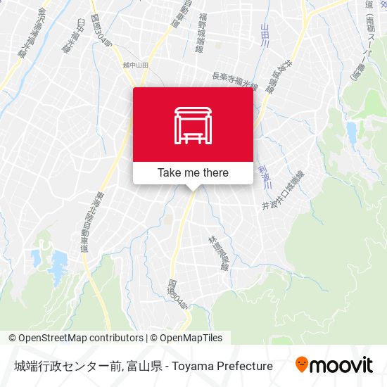 城端行政センター前 map