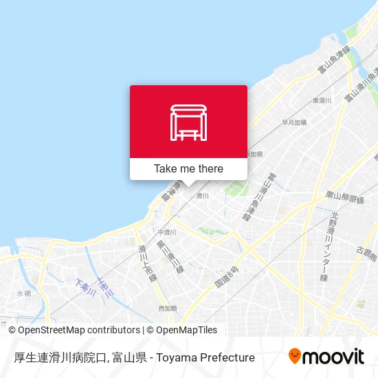 厚生連滑川病院口 map