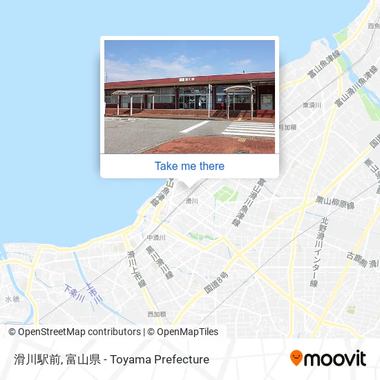 滑川駅前 map