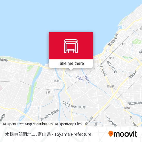 水橋東部団地口 map