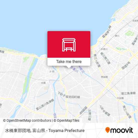 水橋東部団地 map
