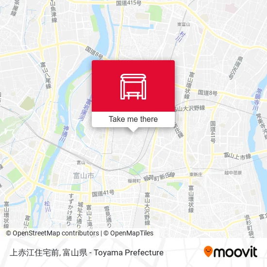 上赤江住宅前 map