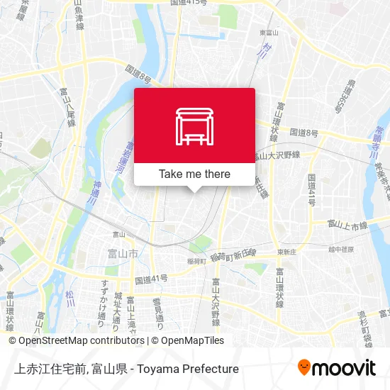 上赤江住宅前 map