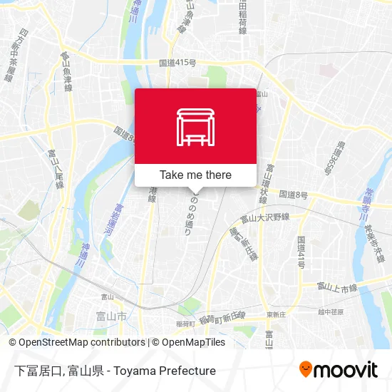 下冨居口 map