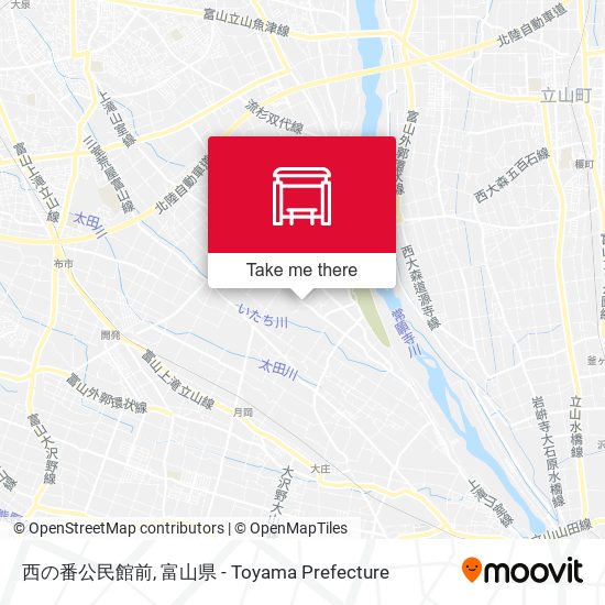 西の番公民館前 map