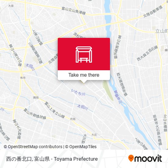 西の番北口 map