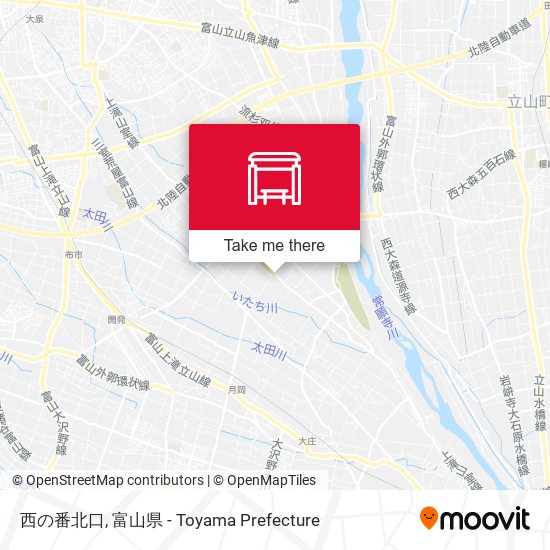 西の番北口 map