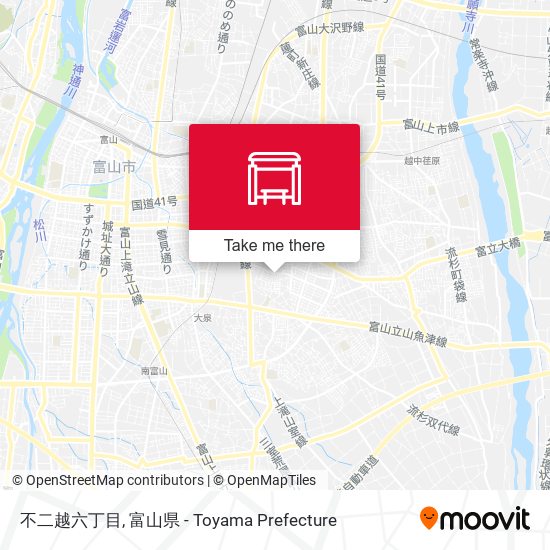 不二越六丁目 map