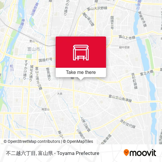 不二越六丁目 map