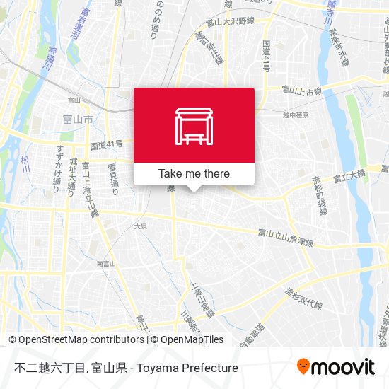 不二越六丁目 map