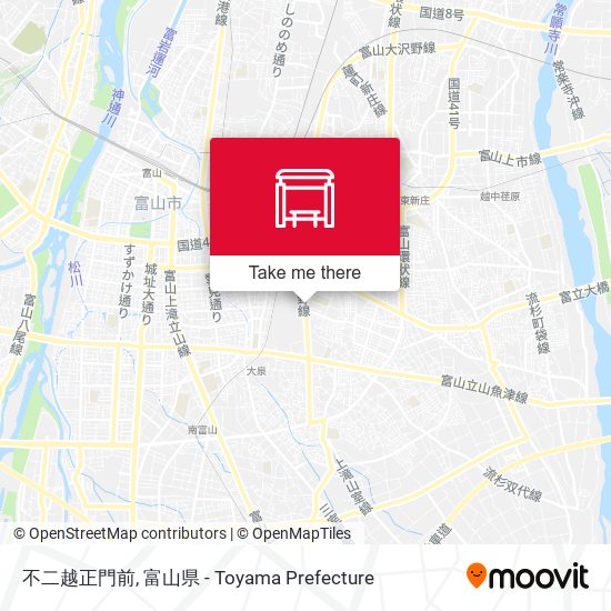 不二越正門前 map