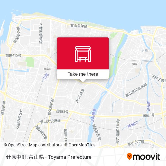 針原中町 map
