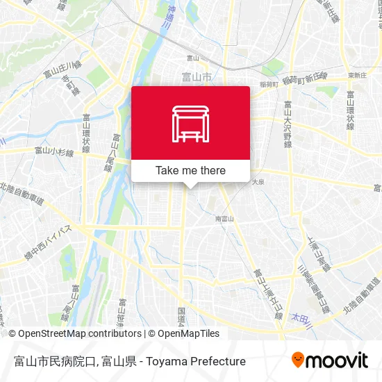 富山市民病院口 map