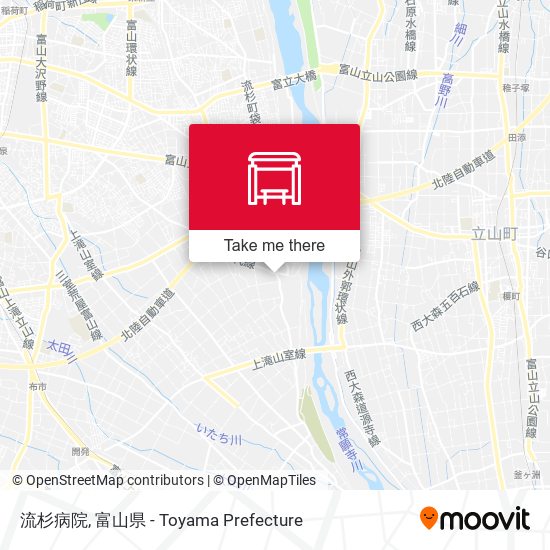 流杉病院 map