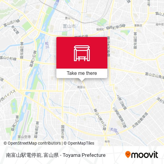 南富山駅電停前 map