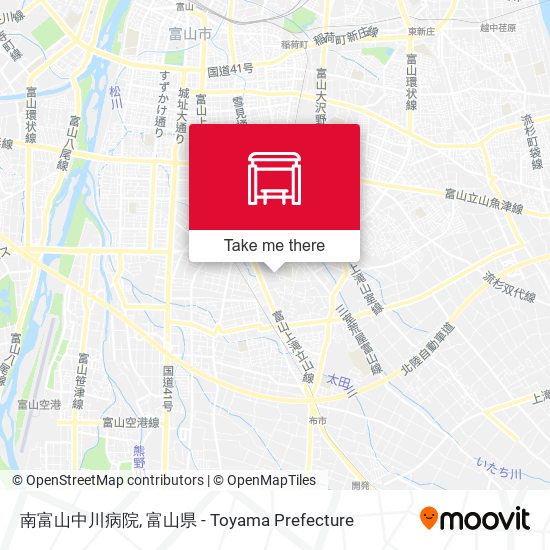 南富山中川病院 map
