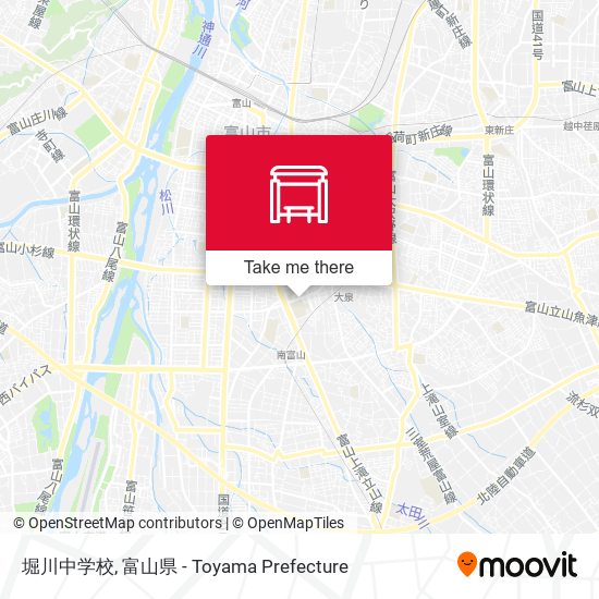 堀川中学校 map