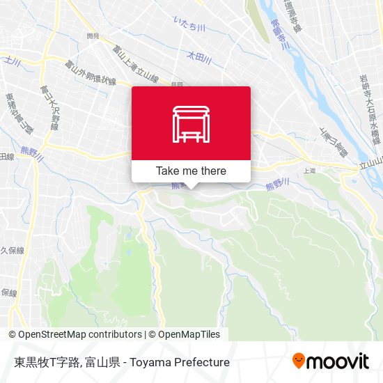 東黒牧T字路 map