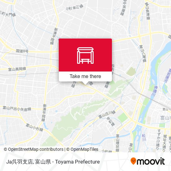 Ja呉羽支店 map