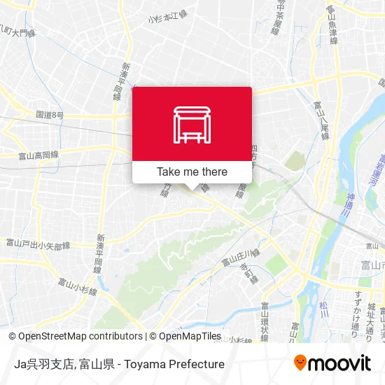 Ja呉羽支店 map