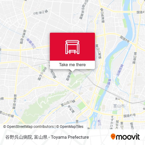 谷野呉山病院 map