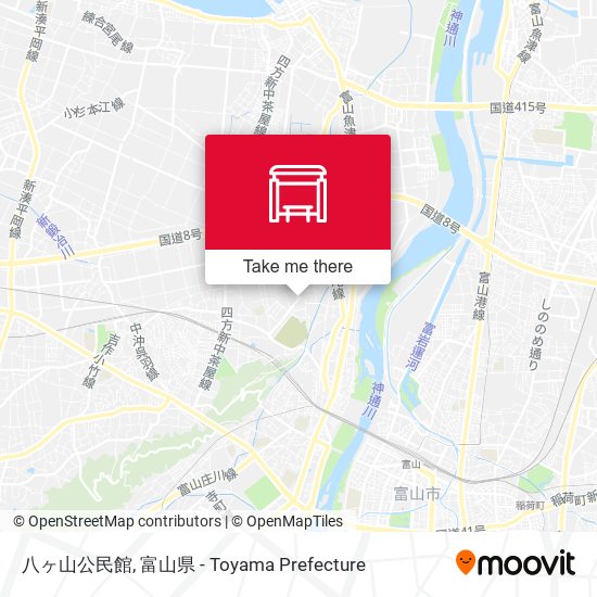 八ヶ山公民館 map