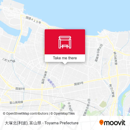 大塚北(利波) map