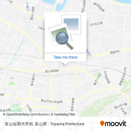 富山短期大学前 map