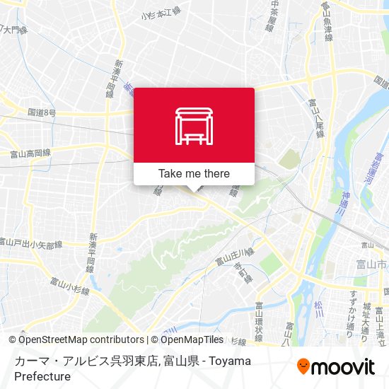 カーマ・アルビス呉羽東店 map