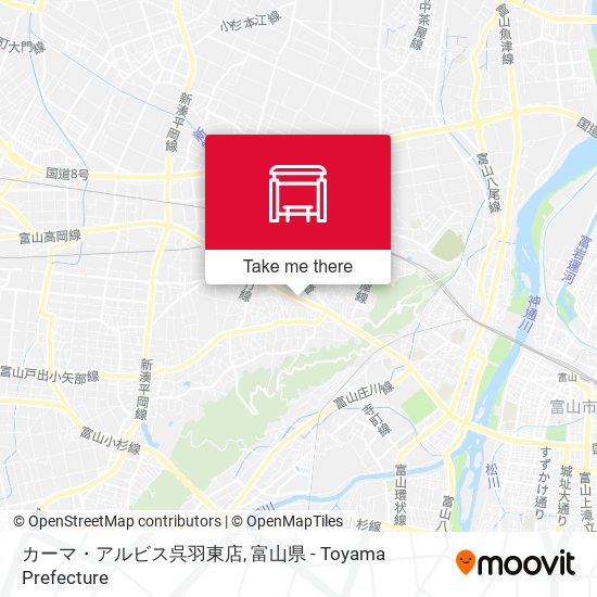 カーマ・アルビス呉羽東店 map