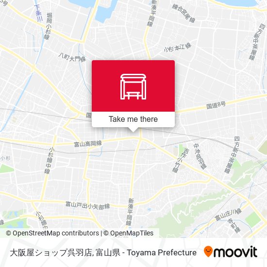 大阪屋ショップ呉羽店 map