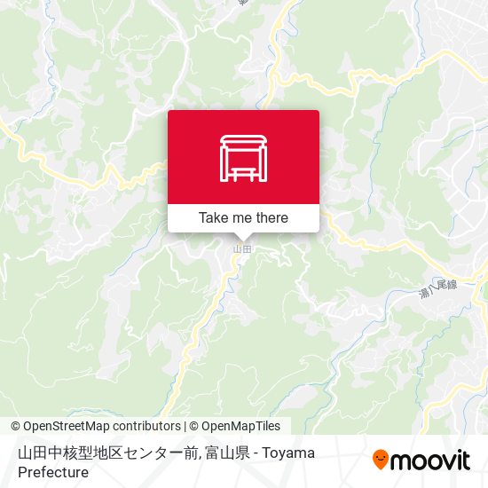 山田中核型地区センター前 map