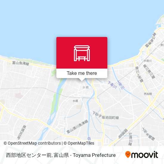 西部地区センター前 map