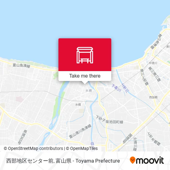 西部地区センター前 map