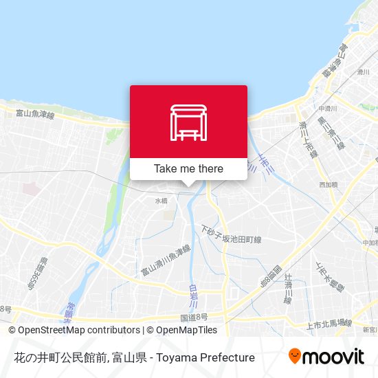 花の井町公民館前 map