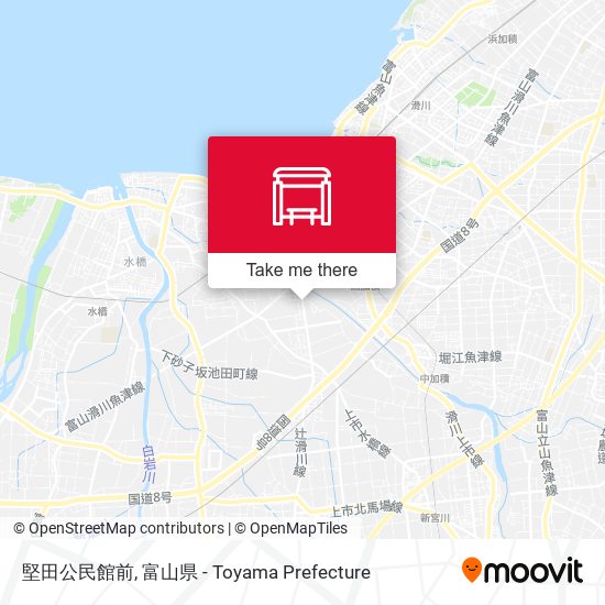 堅田公民館前 map
