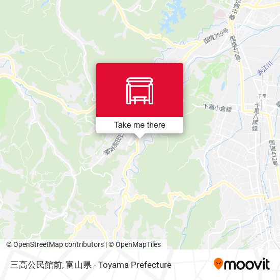 三高公民館前 map