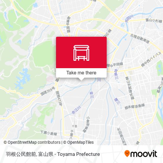羽根公民館前 map